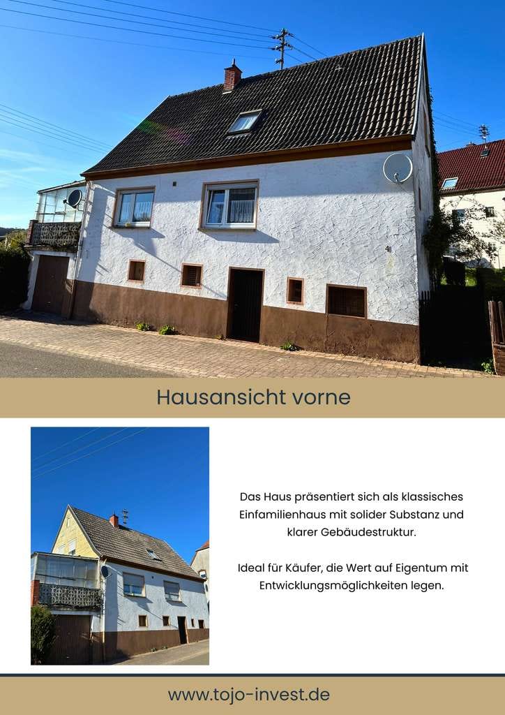 Immobilie in Reifenberg - Charmantes Einfamilienhaus mit großem Grundstück & Potenzial in 66507 Reifenberg - Bild 3