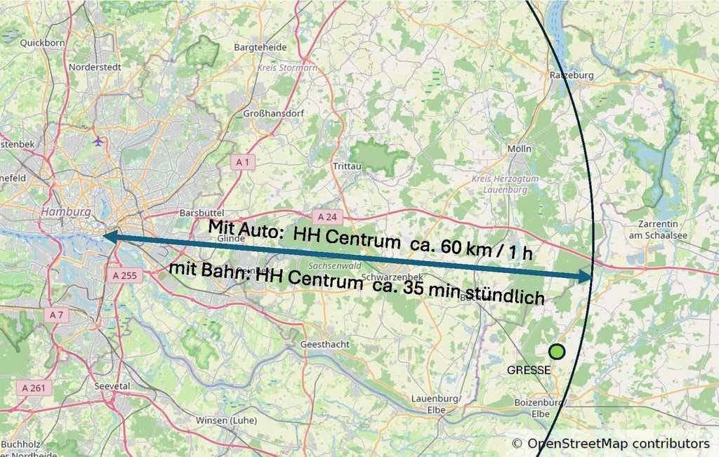 Immobilie in Gresse - Wunderschönes Anwesen in der Metropolregion Hamburg - Architektenhaus mit Einlieger + Nebengebäude - Bild 2