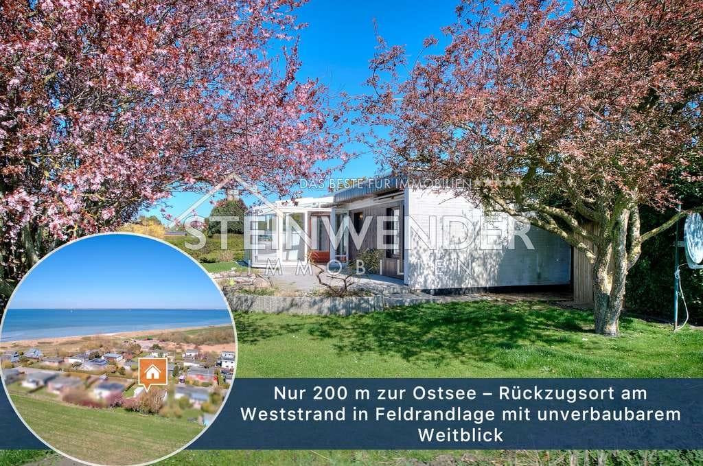 Immobilie in Großenbrode - Nur 200 m zur Ostsee – Rückzugsort am Weststrand in Feldrandlage mit unverbaubarem Weitblick - Bild 0