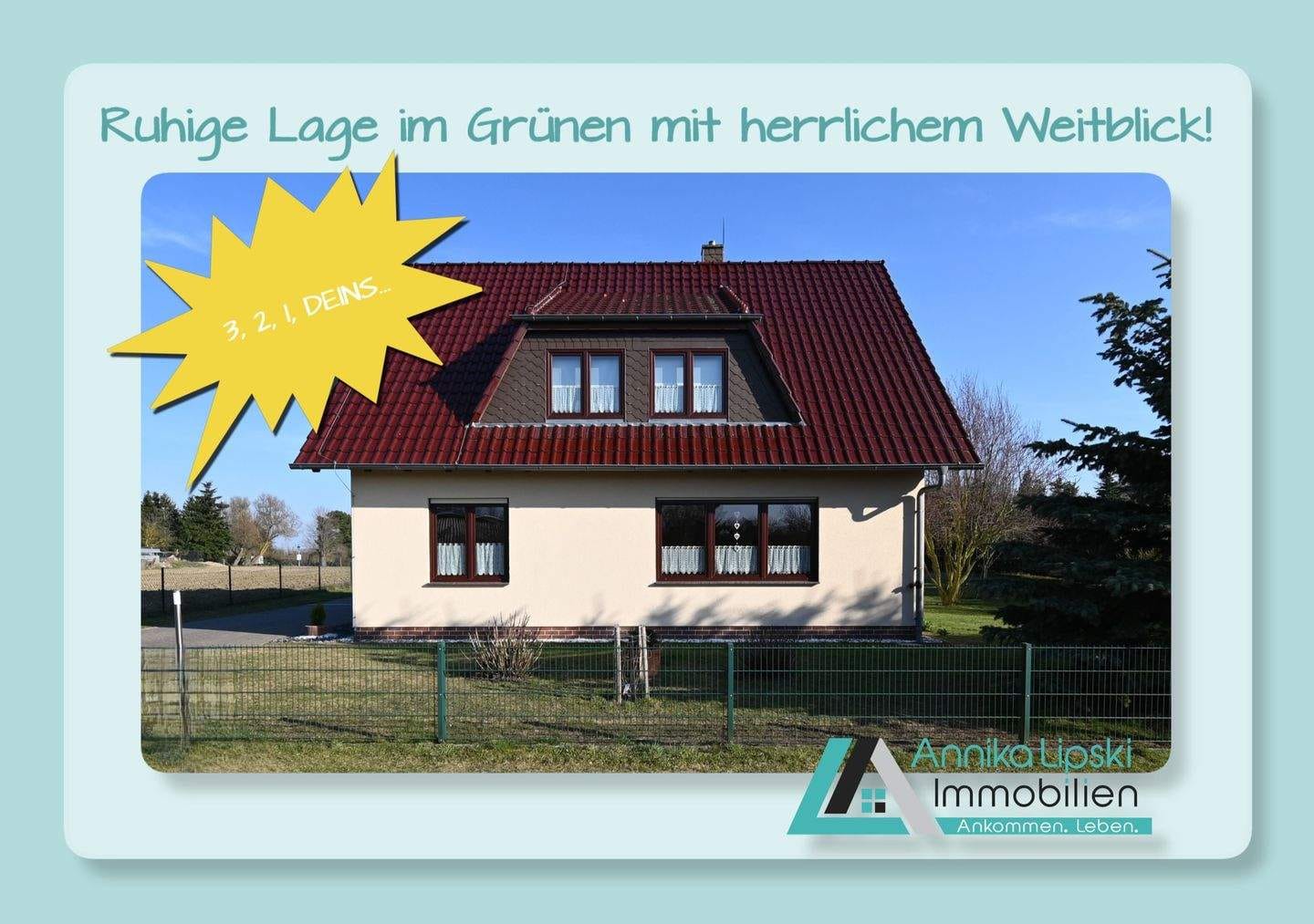 Immobilie in Gerswalde - REDUZIERT - Uckermark - Ruhige Lage im Grünen mit herrlichem Weitblick! - Bild 0