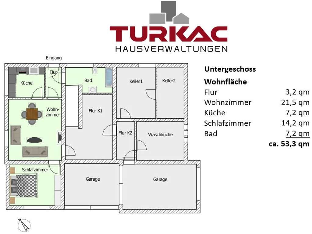 Immobilie in Wilnsdorf - 5 ZKB - Einfamilienhaus mit Terrasse und 2 ZKB Einliegerwohnung mit Terrasse in der Kernsanierung - Bild 2