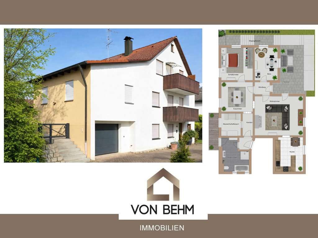 Immobilie in Geisenfeld - Großzügige 4-Zimmer-Erdgeschosswohnung mit Privatgarten und Terrasse in Geisenfeld - Bild 0