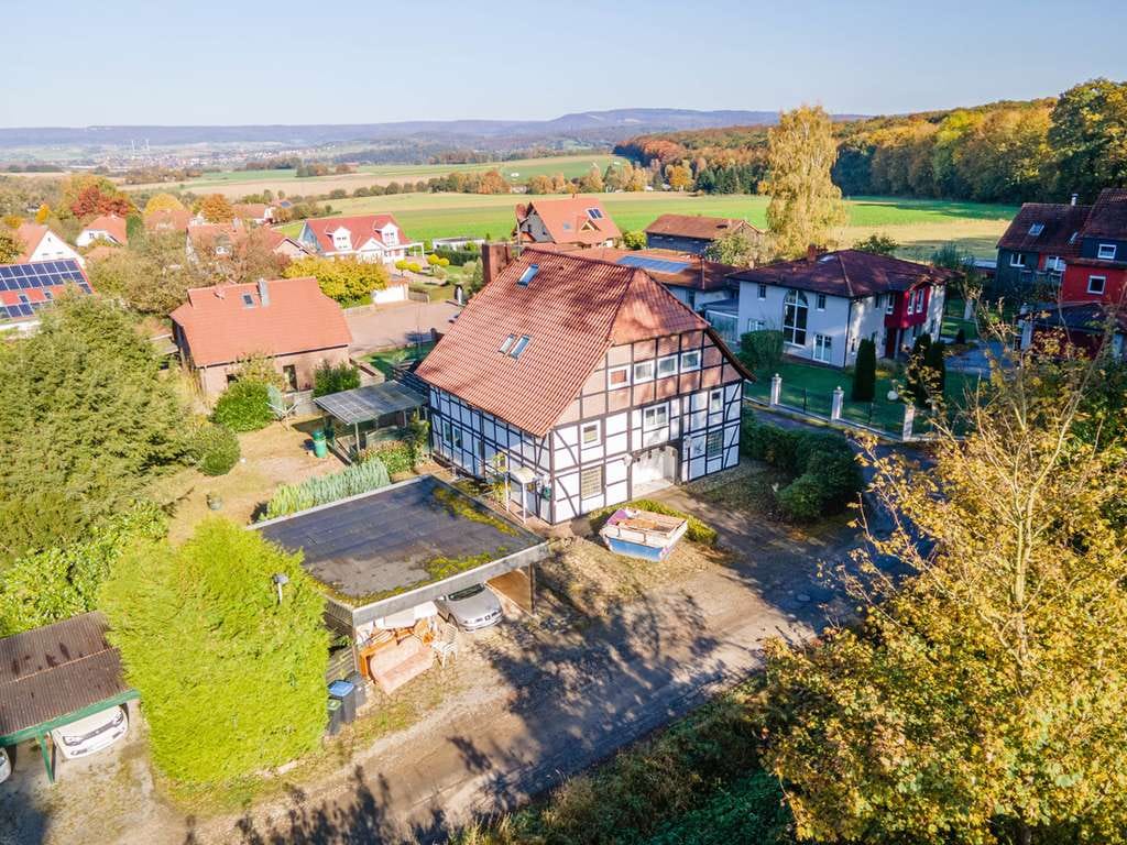 Immobilie in Hameln - Idyllisches Zwei-/Dreifamilienhaus in Waldrandlage - Wohnen oder Vermieten in Hameln, Bannensiek! - Bild 1