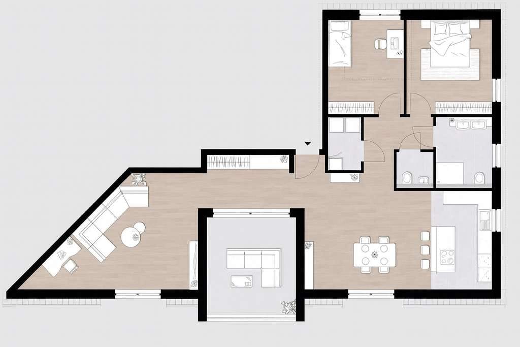 Immobilie in Palzem - Penthouse | Wohnung WE8 | Neubau von 2025 | ca. 115 m² Wohnfläche | Balkon | Stellplatz oder Garage - Bild 4