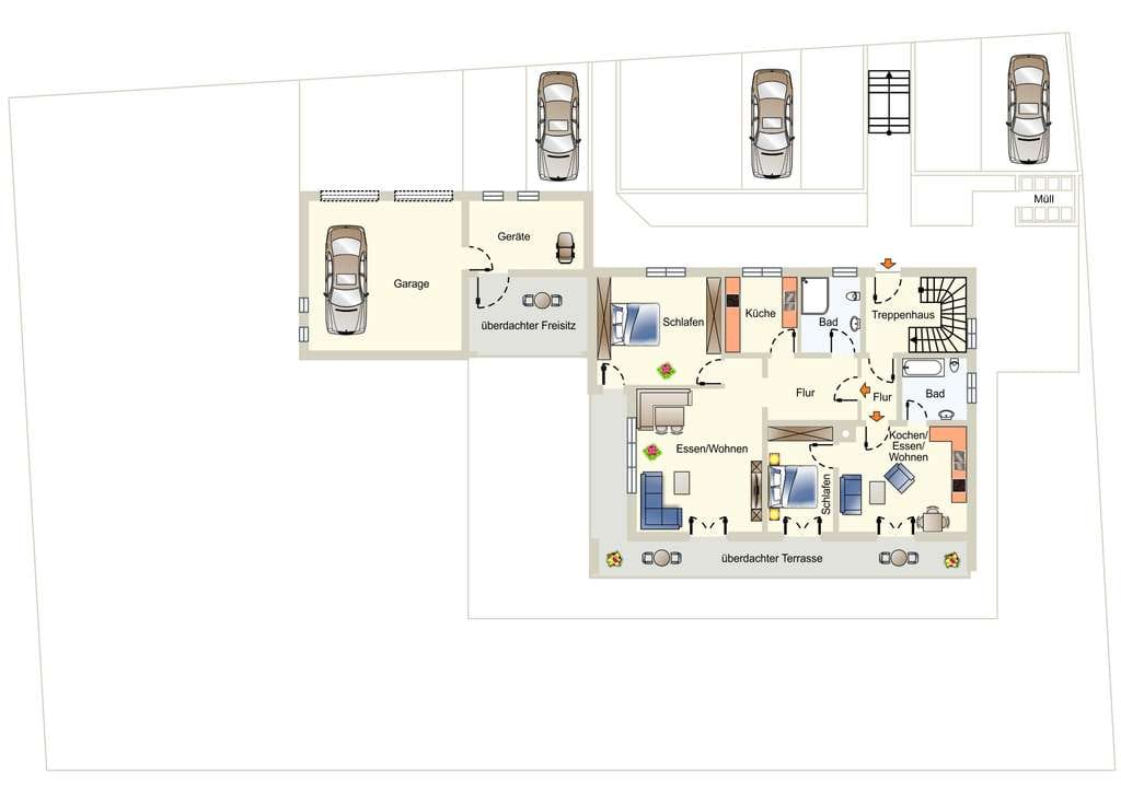 Immobilie in Füssen - 5-Familienhaus in traumhafter Aussichtslage in Füssen/Weissensee - Bild 3