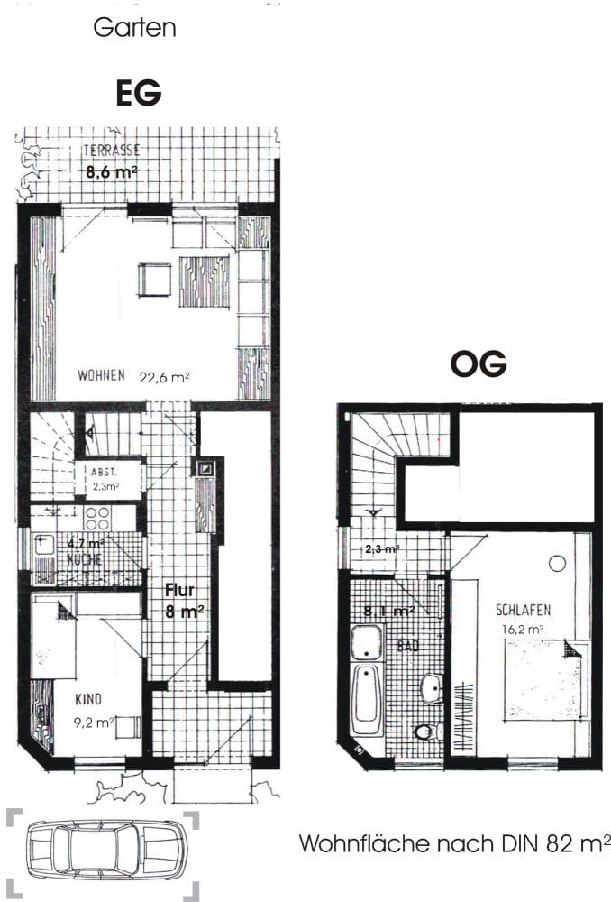 Immobilie in Dienheim - VON PRIVAT! Schöne Maisonette-Wohnung in Oppenheim mit eigenem Garten - Bild 1