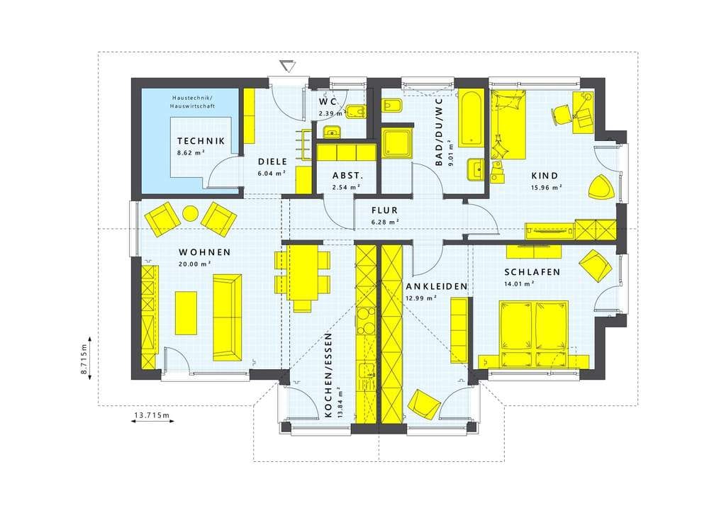 Immobilie in Dörphof - LivingHaus - Dein individuell geplantes Bungalow -Traumhaus in Karby in Osteenähe! - Bild 2