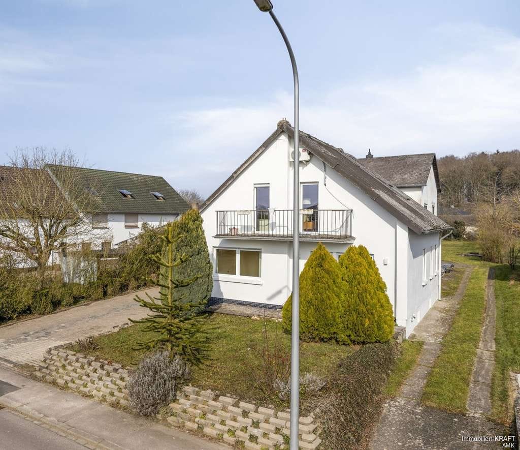 Immobilie in Palzem - Zwei Einfamilienhäuser mit Balkonen, Terrassen, Garten inklusive Teich, Garagen und Stellplätze - Bild 1