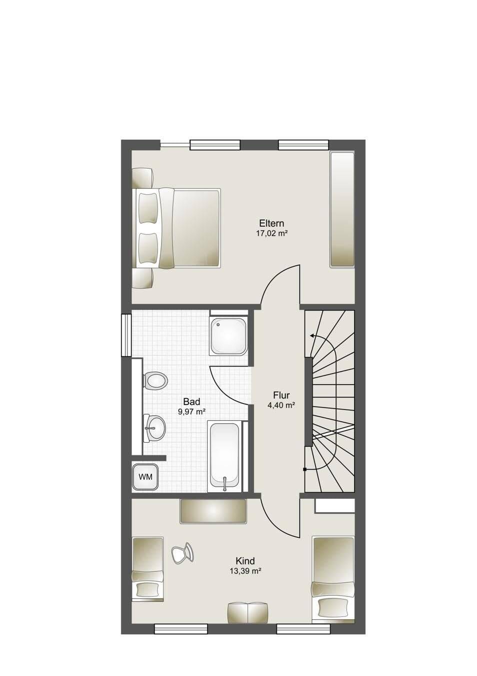 Immobilie in Wallertheim - HEMING-IMMOBILIEN -  Modernes Wohnen in Rheinhessen: Neubau-Doppelhaushälfte mit Wärmepumpe in Wallertheim - Bild 4