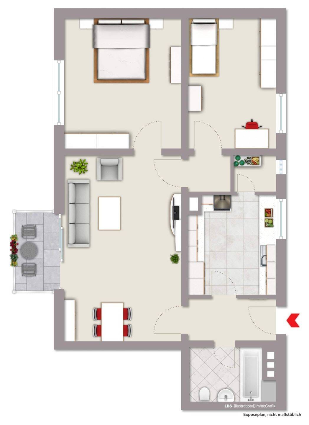 Immobilie in Radevormwald - 3-Zimmer-Etagenwohnung mit Balkon und Potenzial in zentraler Lage - Bild 1