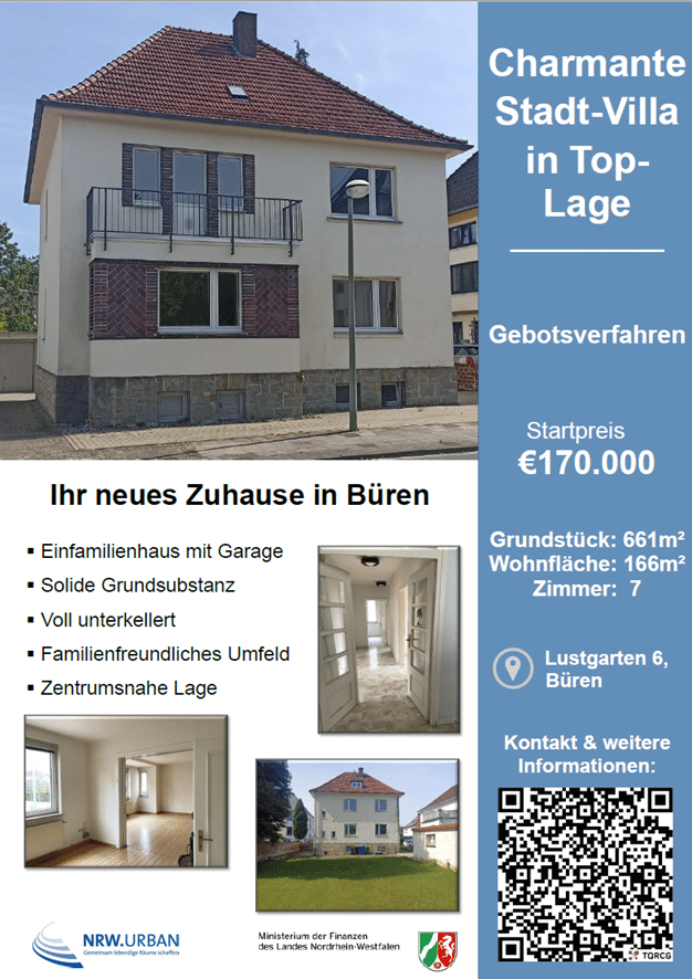Immobilie in Büren - Charmante Stadt-Villa in Top-Lage - Bild 1