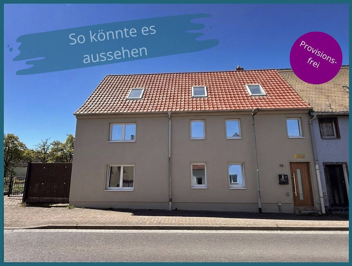 Immobilie in Groitzsch - Provisionsfrei - "Aus Alt mach Wow" - Reihenendhaus & Nebengelass: Ihr Sanierungsprojekt in Audigast - Bild 0