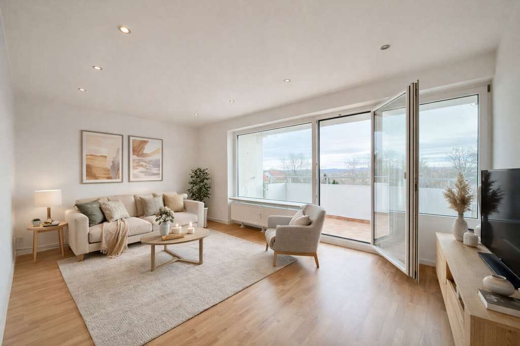 Immobilie in Aichwald - 3-Zimmer-Dachgeschosswohnung mit Balkon und Alb-Blick in ruhiger Lage - Bild 3