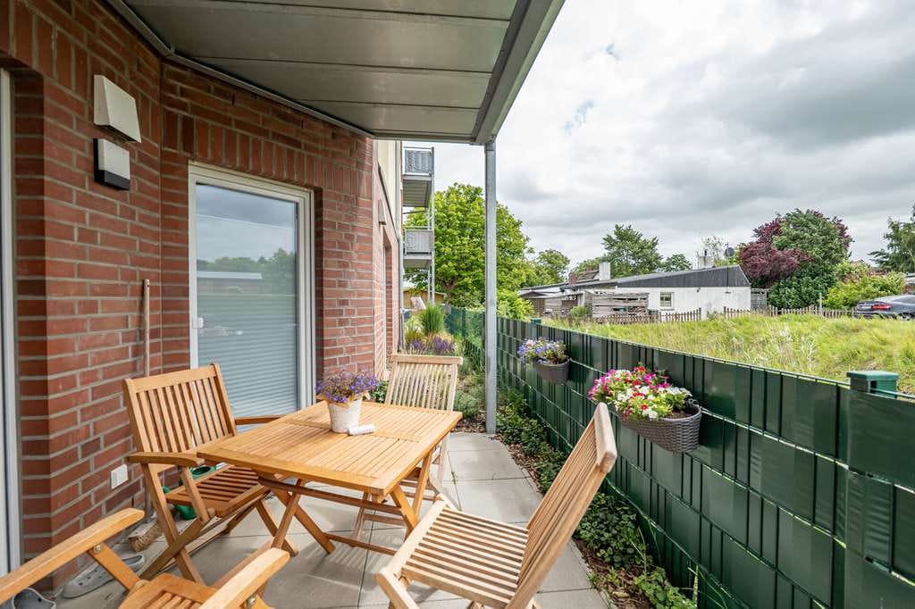 Immobilie in Wischhafen - Moderne 2-Zimmer-Eigentumswohnung mit Terrasse, Gartenanteil und KfW-40-Standard - Bild 0