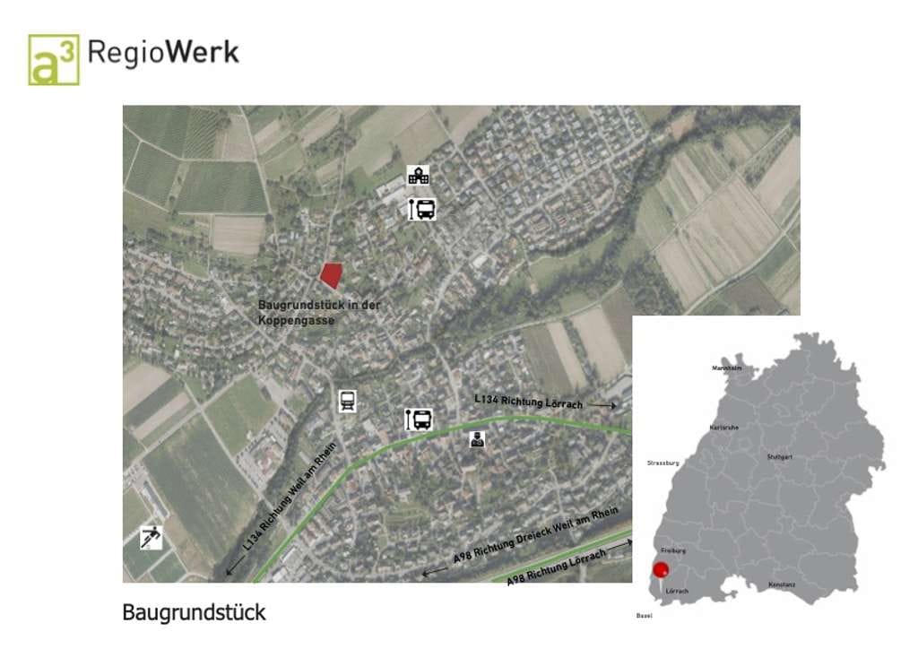Immobilie in Binzen - Neubauprojekt in Binzen: 2-Zimmer Wohnung im 1. OG mit TG-Stellplatz in einem Mehrfamilienhaus - Bild 1