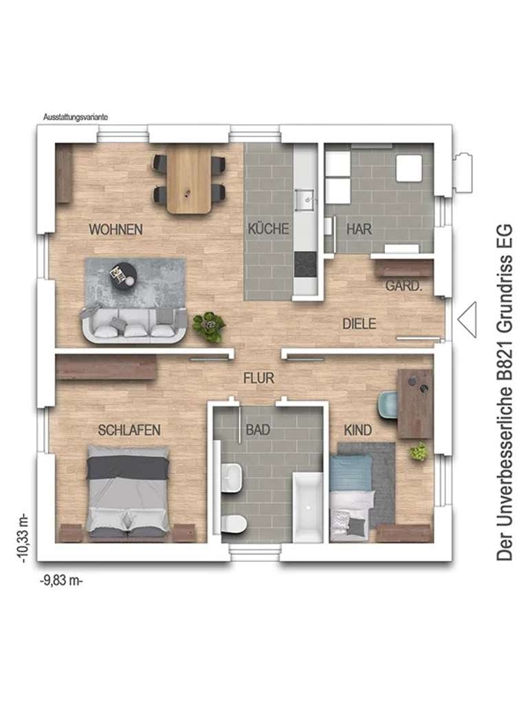 Immobilie in Emmelshausen - 3-ZKB Bungalow mit 82qm zum unschlagbaren Aktionspreis - schlüsselfertige Massivbauweise! - Bild 2