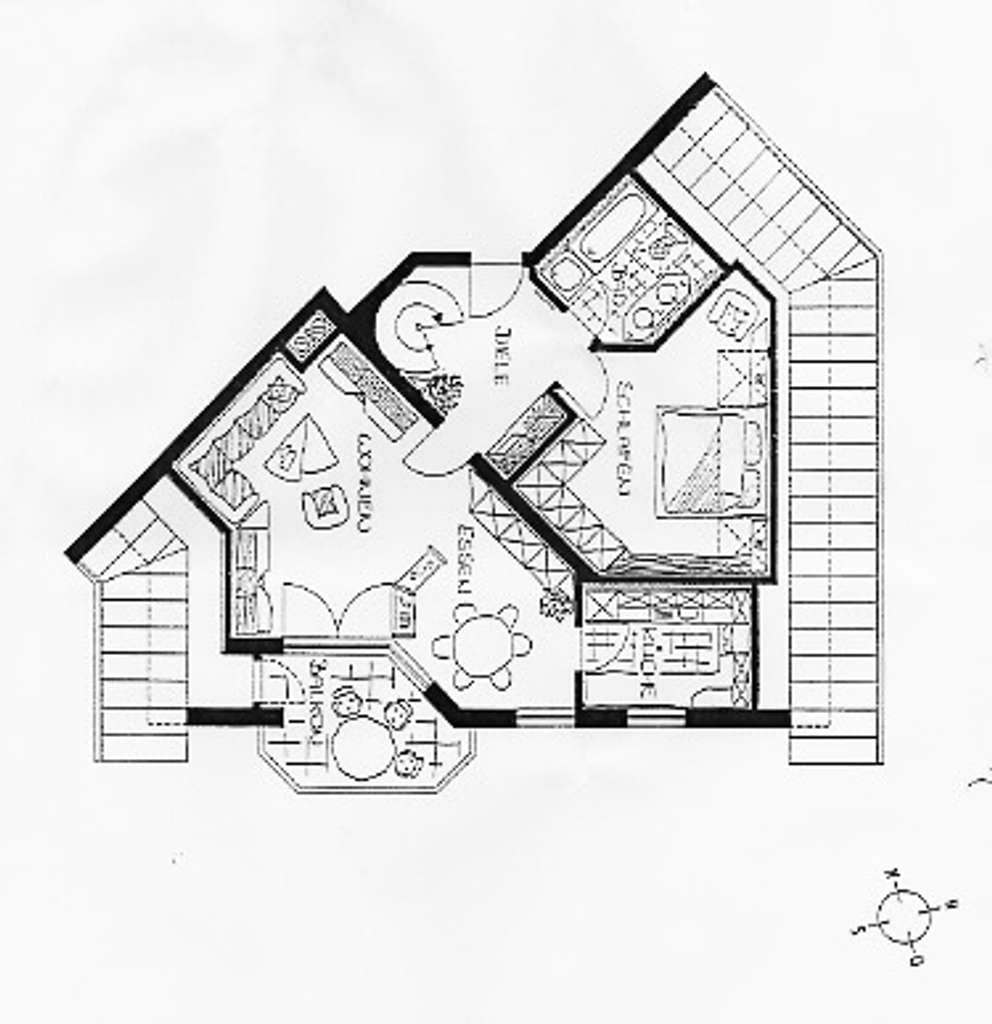 Immobilie in Kressbronn am Bodensee - Charmante 3,5 Zi.Maisonette Whg mit herrlicher Bergsicht ! - Bild 4