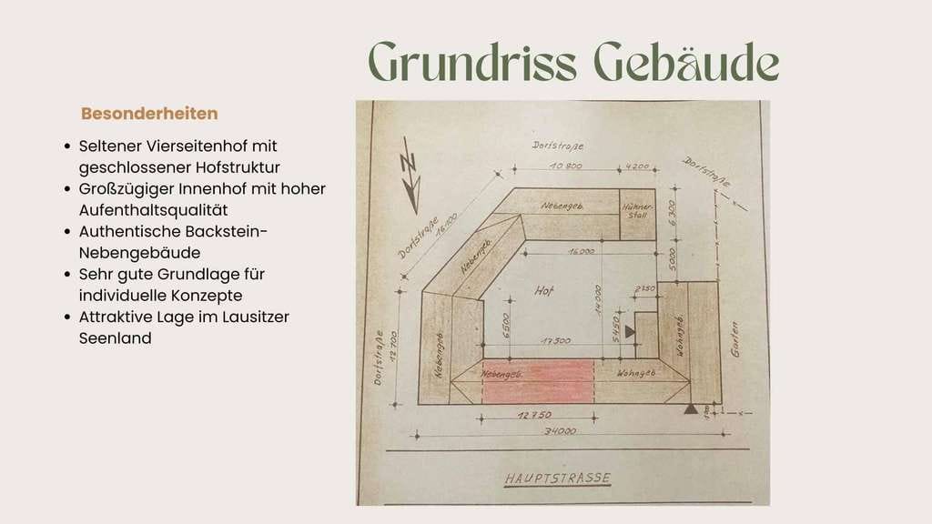 Immobilie in Elsterheide - Halštrowska Hola - Vierseitenhof im Lausitzer Seenland mit großem Entwicklungspotenzial - Geierswalde - Bild 3
