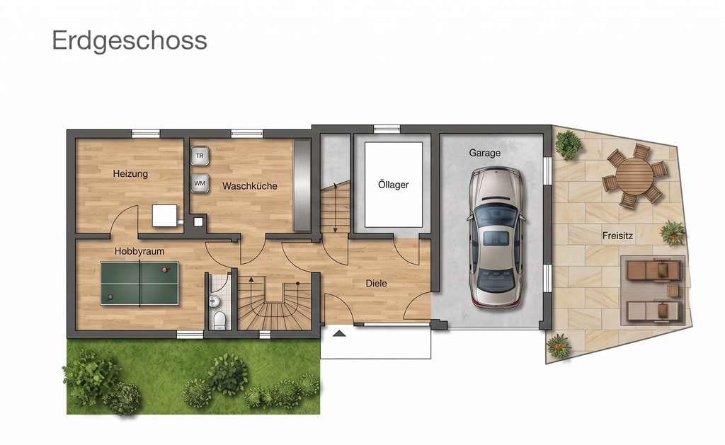 Immobilie in Erkenbrechtsweiler - Großzügiges Wohnen mit Freisitz, Garage und moderner Aufteilung in Erkenbrechtsweiler - Bild 4