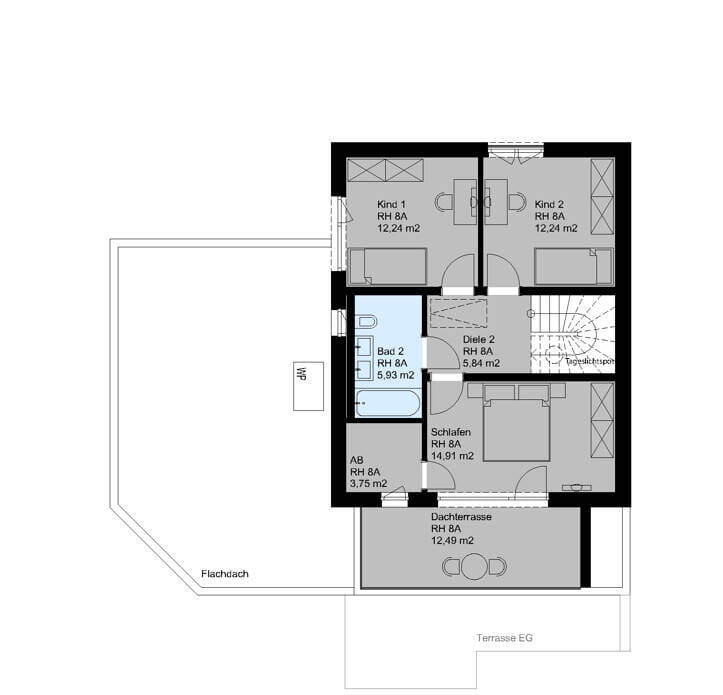 Immobilie in Emskirchen - Projektiertes Reiheneckhaus mit Doppelcarport und Anbau in Toplage von Emskirchen - Bild 4