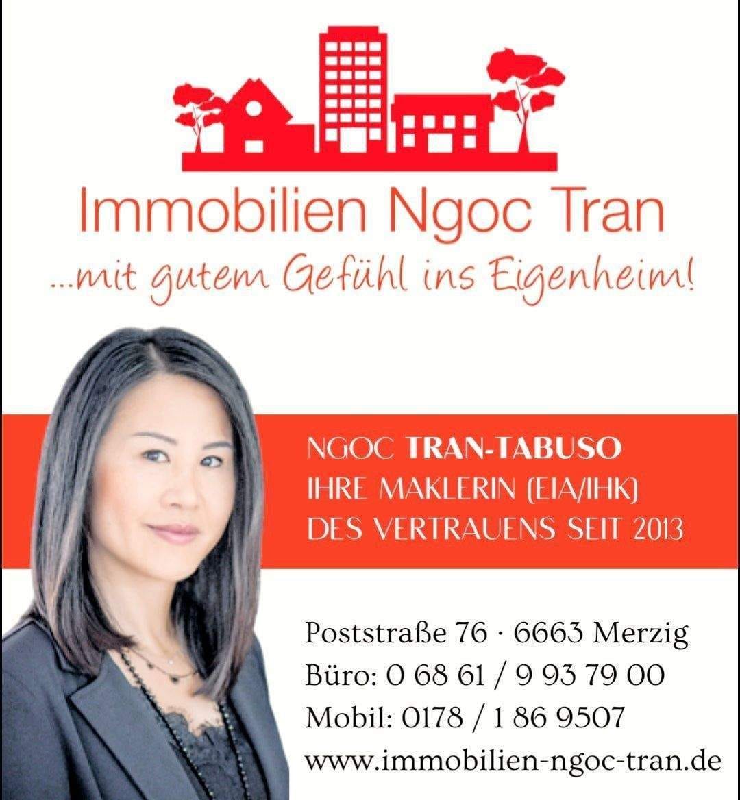 Immobilie in Bous - BOUS - ZENTRALE RUHIGE LAGE  - FREISTEHENDES GERÄUMIGES EINFAMILIENHAUS MIT VIEL PLATZ - DREI SCHLAFZIMMER, KLEINEM GARTEN + GARAGE - Bild 1