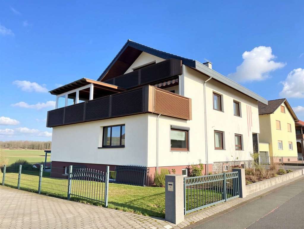 Immobilie in Wächtersbach - Raumwunder: Gepflegtes Zweifamilienhaus/Mehrgenerationenhaus mit Nebengebäude in Feldrandlage - Bild 0