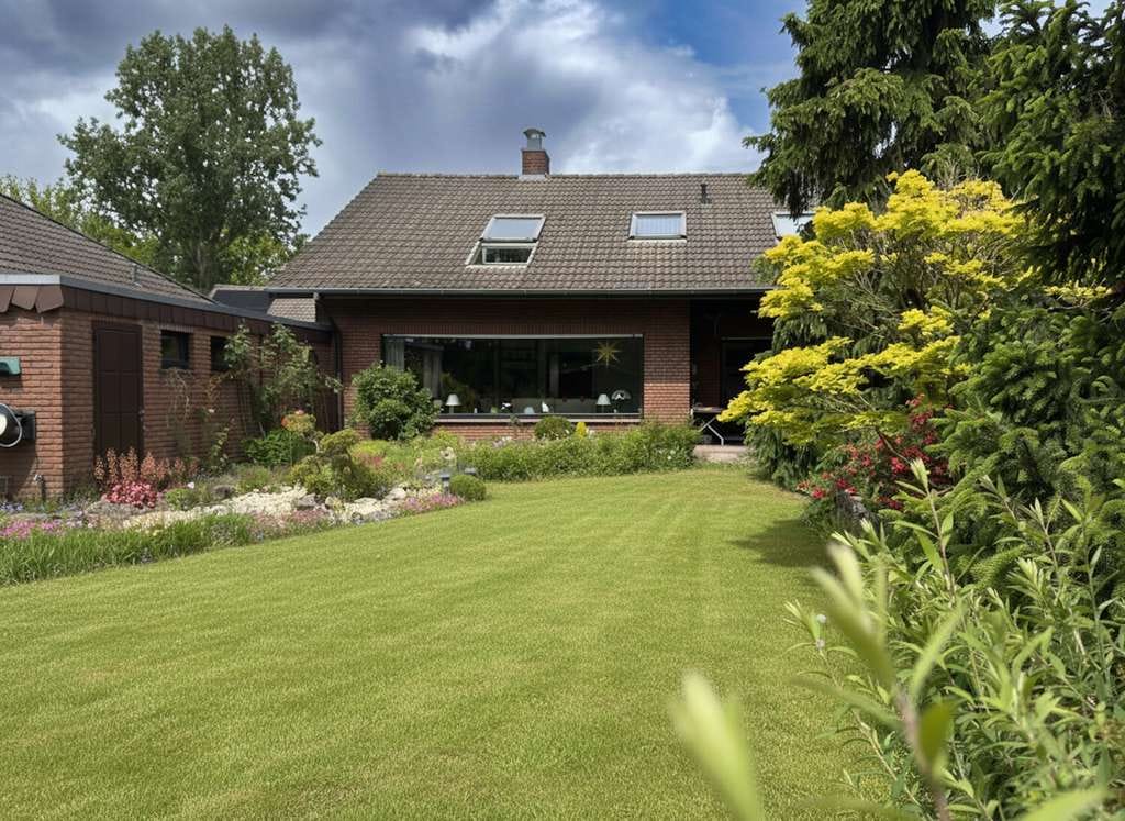 Immobilie in Nordhorn - Einfamilienhaus mit Garage und grünem Garten in Nordhorn Bookholt - Bild 1