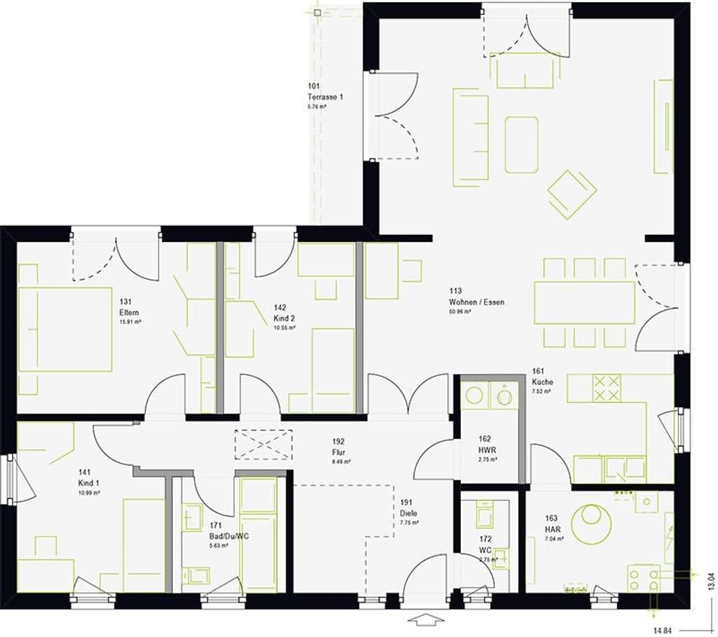 Immobilie in Kaisersesch - Moderner Neubau-Bungalow - ebenerdig & energieeffizient - Bild 4
