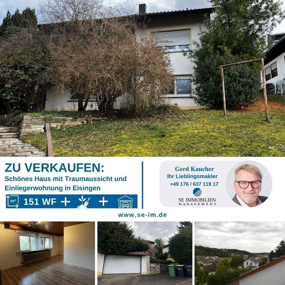 Immobilie in Eisingen - Schönes Haus mit Traumaussicht, Einliegerwohnung, schönem Garten und Garage zu verkaufen!! - Bild 0