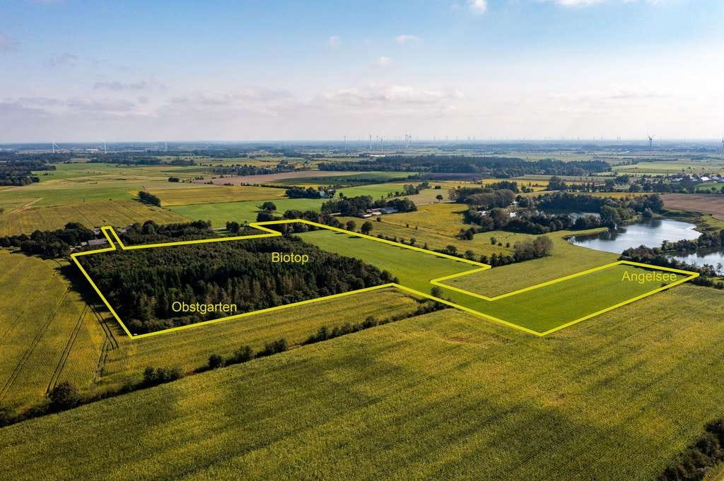 Immobilie in Ladelund - Kernsaniertes Landhaus auf großem Grundstück mit Grünland, sowie Angel- und Badeteichanteil  - Bild 4