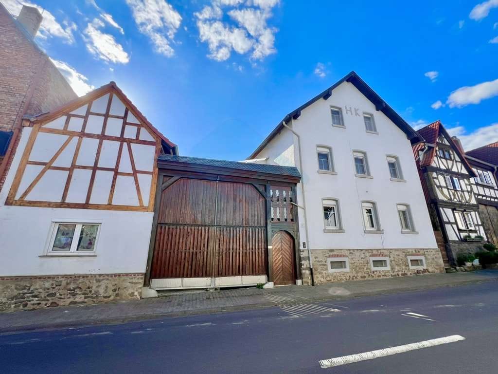 Immobilie in Wölfersheim - +Provisionsfrei+Schöne Hofreite mit Nebengebäuden+Scheune in 61200 Wölfersheim-Wohnbach! - Bild 1