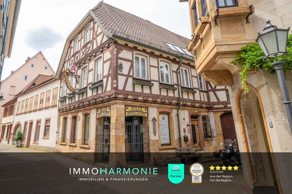 Immobilie in Bad Bergzabern - Historisches Wohn-/Geschäftshaus in Bestlage von Bad Bergzabern - Bild 0