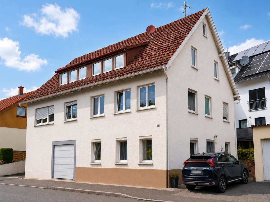 Immobilie in Winnenden - Gepflegte Doppelhaushälfte mit Balkon, Innenhof und vielseitigem Entwicklungspotenzial in Winnenden - Bild 0