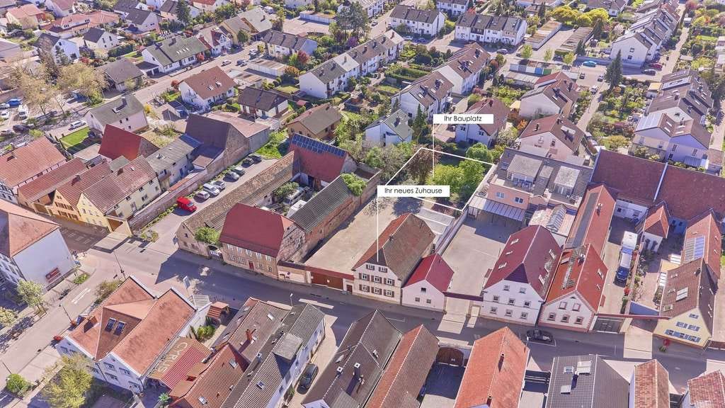 Immobilie in Dannstadt-Schauernheim - Wohnen mit Perspektive: Einfamilienhaus auf großzügigem Grundstück mit Bauplatz - Bild 1