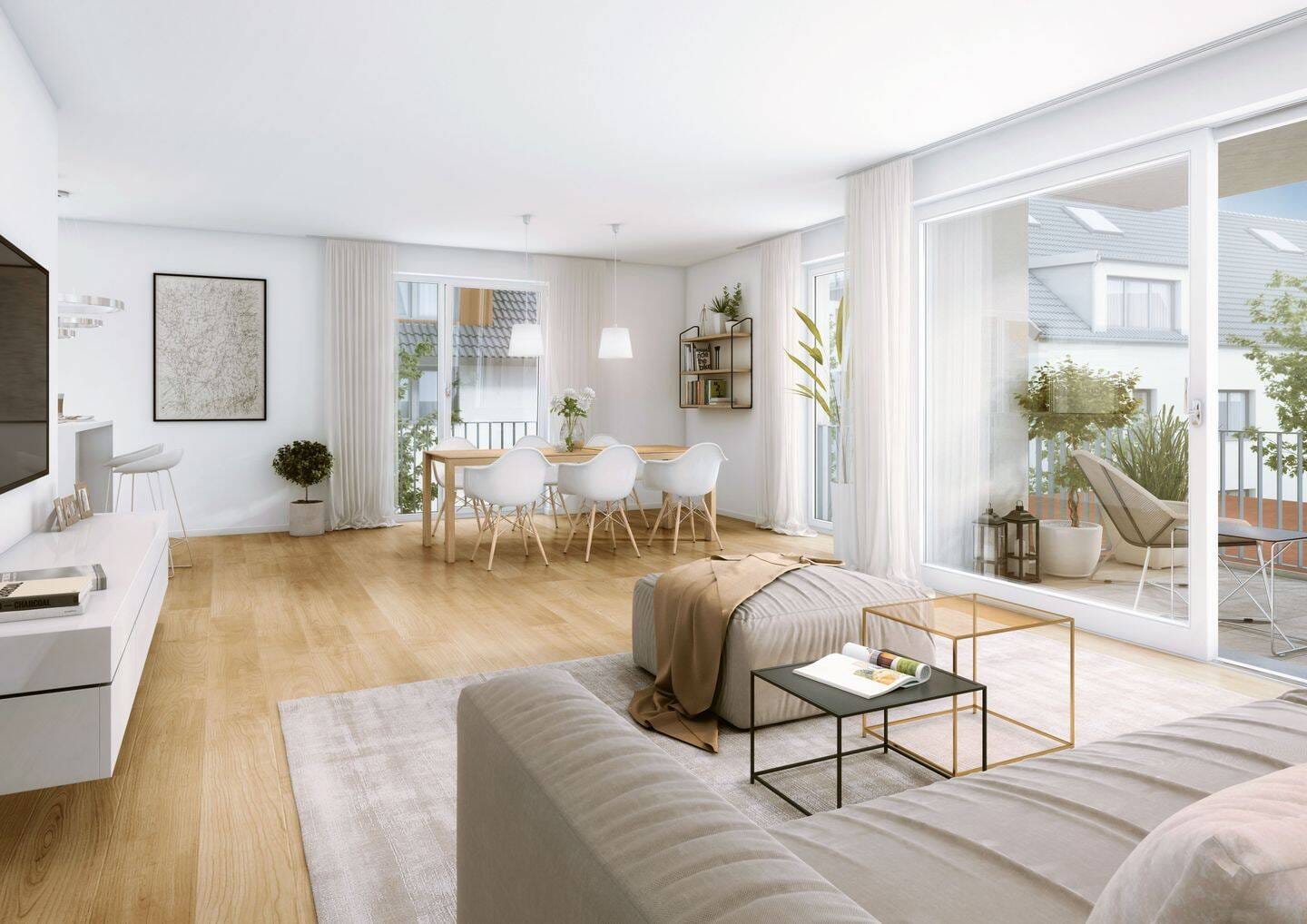 Immobilie in Heuweiler - Licht, Luft und Garten: 4-Zimmer-Wohnung mit Garten und Terrasse - Bild 1
