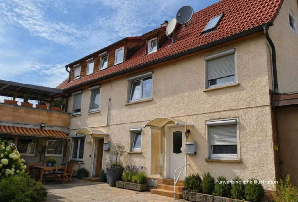 Immobilie in Mötzingen - Seltene Gelegenheit! Mehrgenerationen Doppelhaus mit Terrasse in Mötzingen! - Bild 1