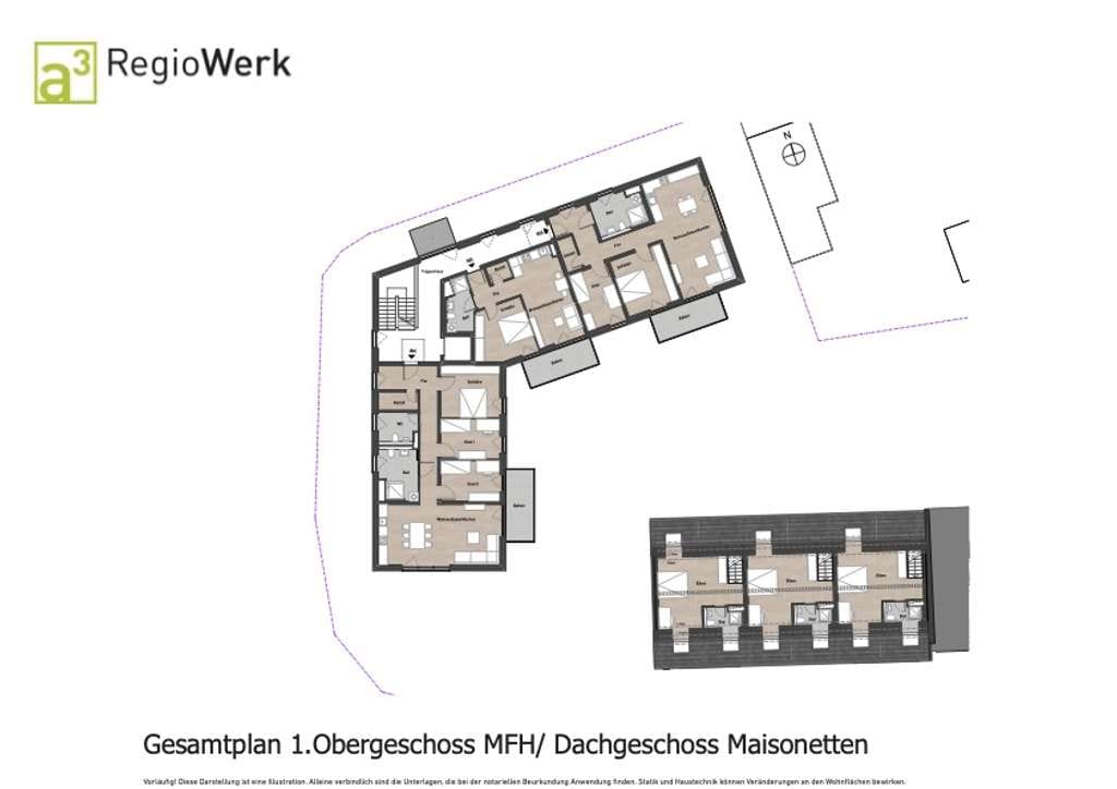 Immobilie in Binzen - Neubauprojekt in Binzen: 2-Zimmer Wohnung im 1. OG mit TG-Stellplatz in einem Mehrfamilienhaus - Bild 4