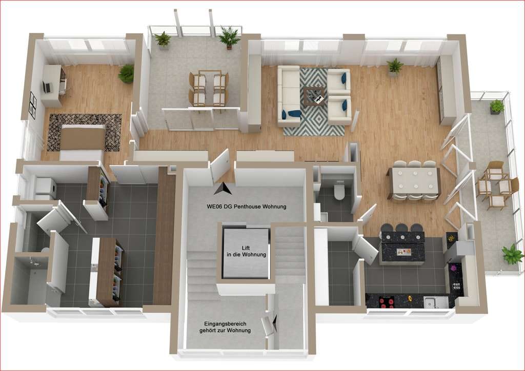 Immobilie in Nesselwang - WHG 6/7
Exklusive Penthouse-Wohnung! TOP Ausstattung! Top Energiewert KFW40EE - Bild 0