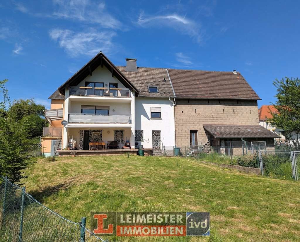 Immobilie in Schöllkrippen - 3-FAMILIENHAUS, EINFAMILIENHAUS, SCHEUNE, GARAGE, HOF UND 7000m2 KOPPEL - nicht nur für Pferdefans - Bild 0