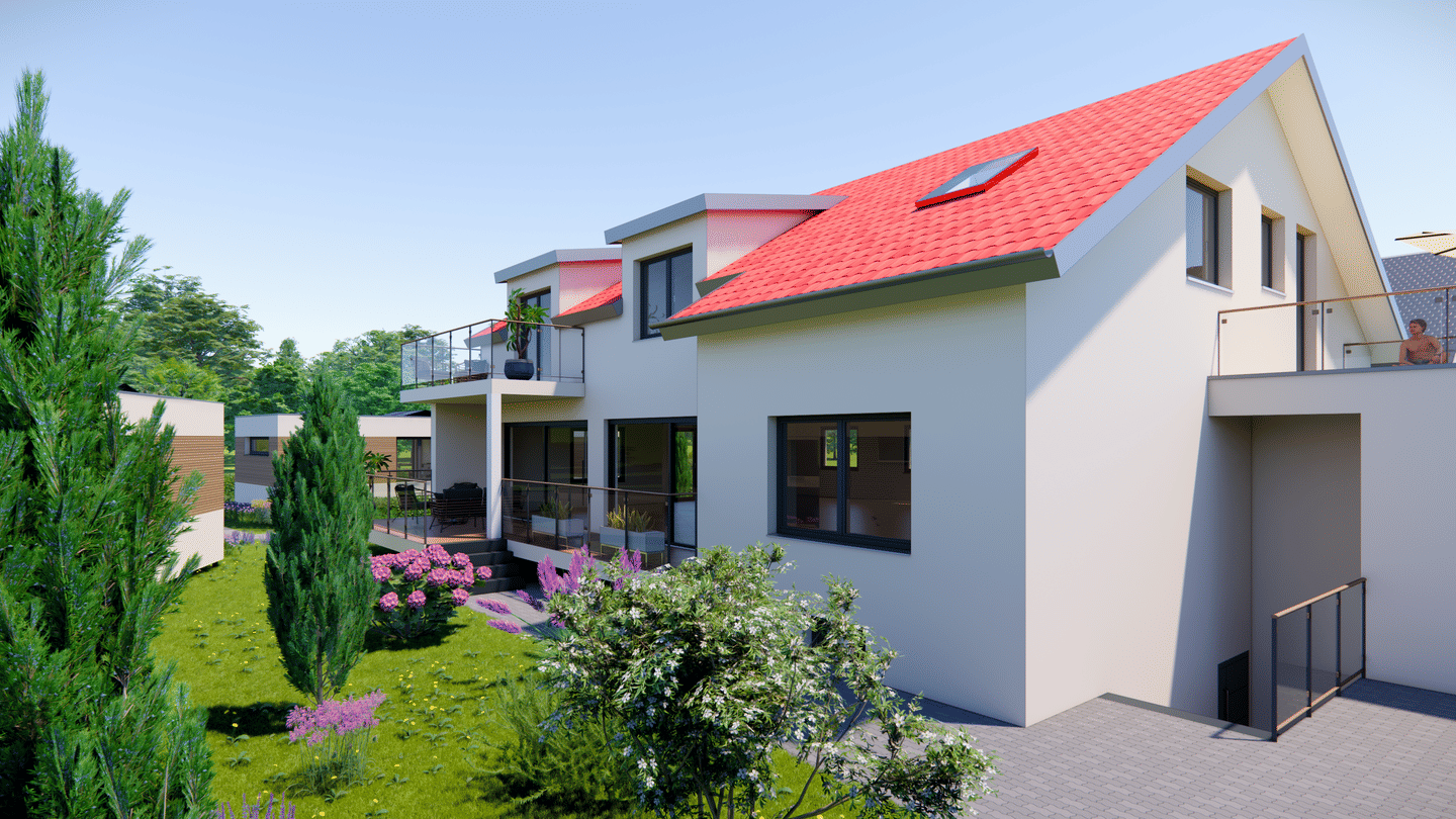 Immobilie in Ernsgaden - Erstbezug in Ernsgaden I KFW-55 I 4-Zimmer Dachgeschosswohnung mit Terrasse und Garten - Bild 0