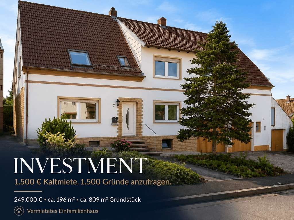 Immobilie in Reichenbach-Steegen - 1.500 € Kaltmiete. 1.500 Gründe anzufragen. - Bild 0
