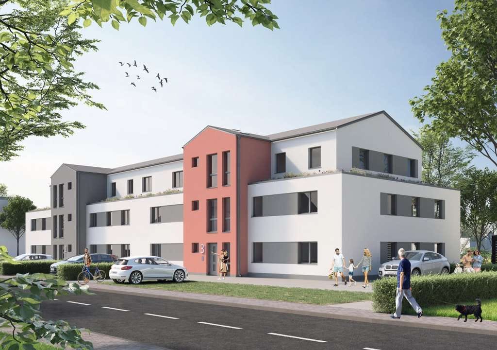 Immobilie in Lindhorst - Effizienzhaus 40 QNG 3-Zimmer-Neubauwohnung in zentraler Lage von Lindhorst - Bild 0