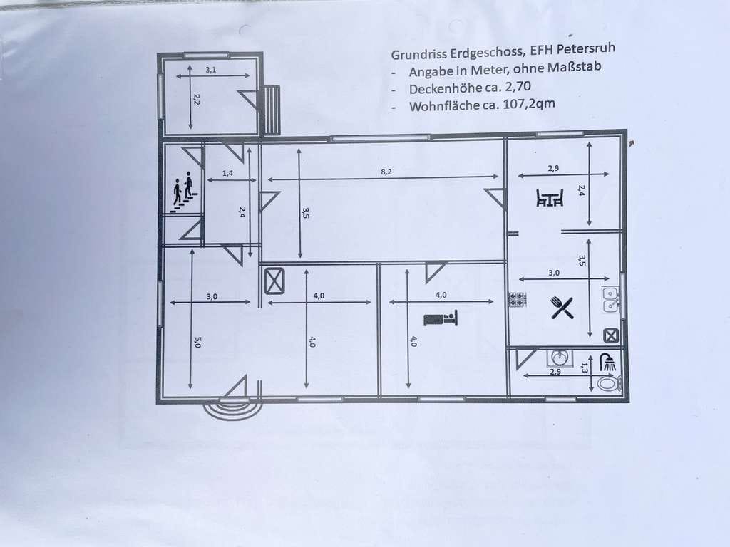 Immobilie in Brüssow - Ruhig gelegenes Einfamilienhaus mit großem Grundstück (ca. 6.000 m²) in der Uckermark  - Bild 2