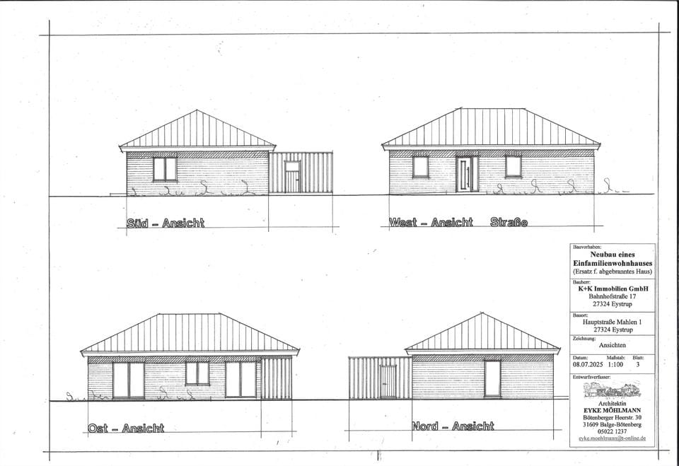 Immobilie in Eystrup - Moderner Neubau-Bungalow (95 m²) in Eystrup – barrierfrei, Wärmepumpe & PV - Bild 0