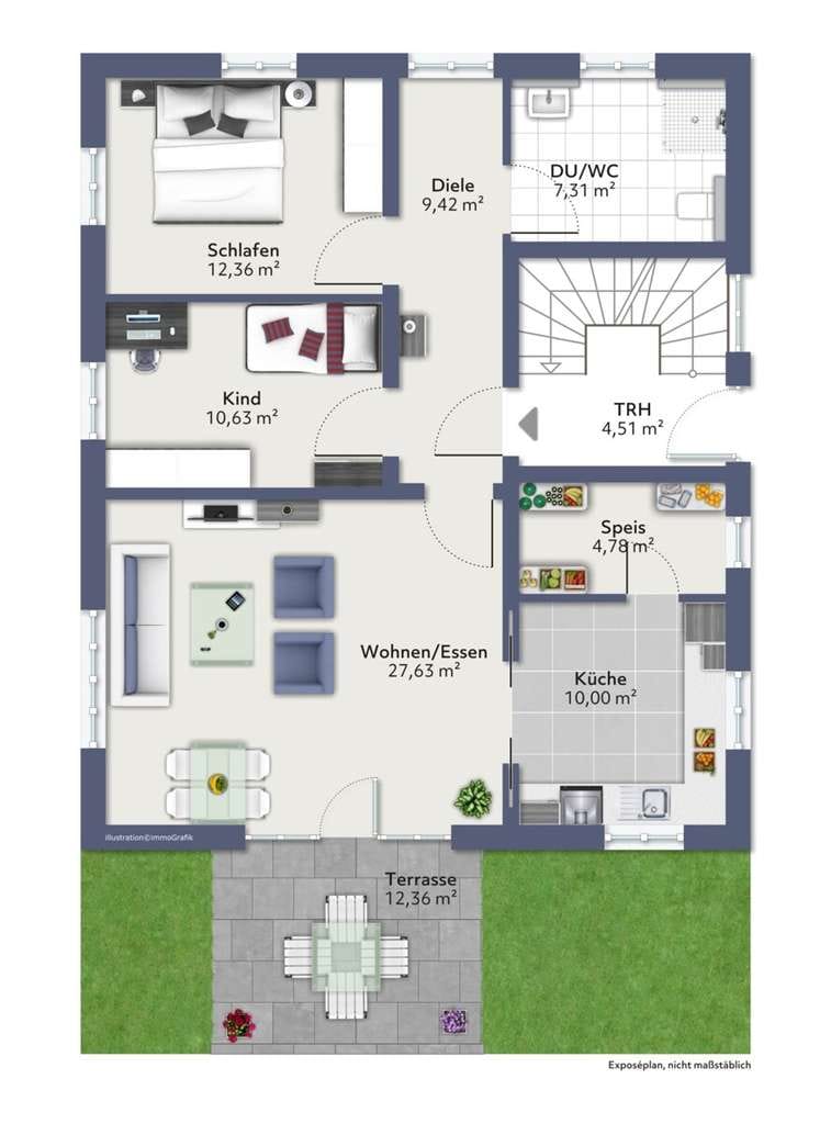 Immobilie in Raisting - Großzügige Gartenwohnung in Zwei-Familien-Haus in begehrter Wohnlage von Raisting - Bild 4