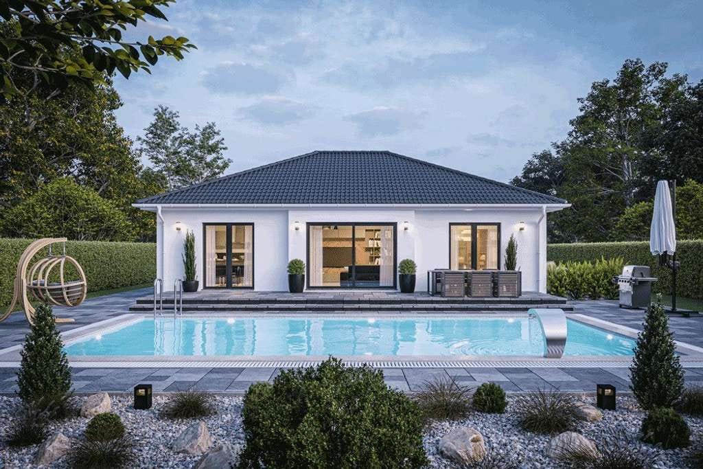 Immobilie in Königsberg in Bayern - Ökologischer Bungalow mit großzügiger PV-Anlage!! - Bild 0