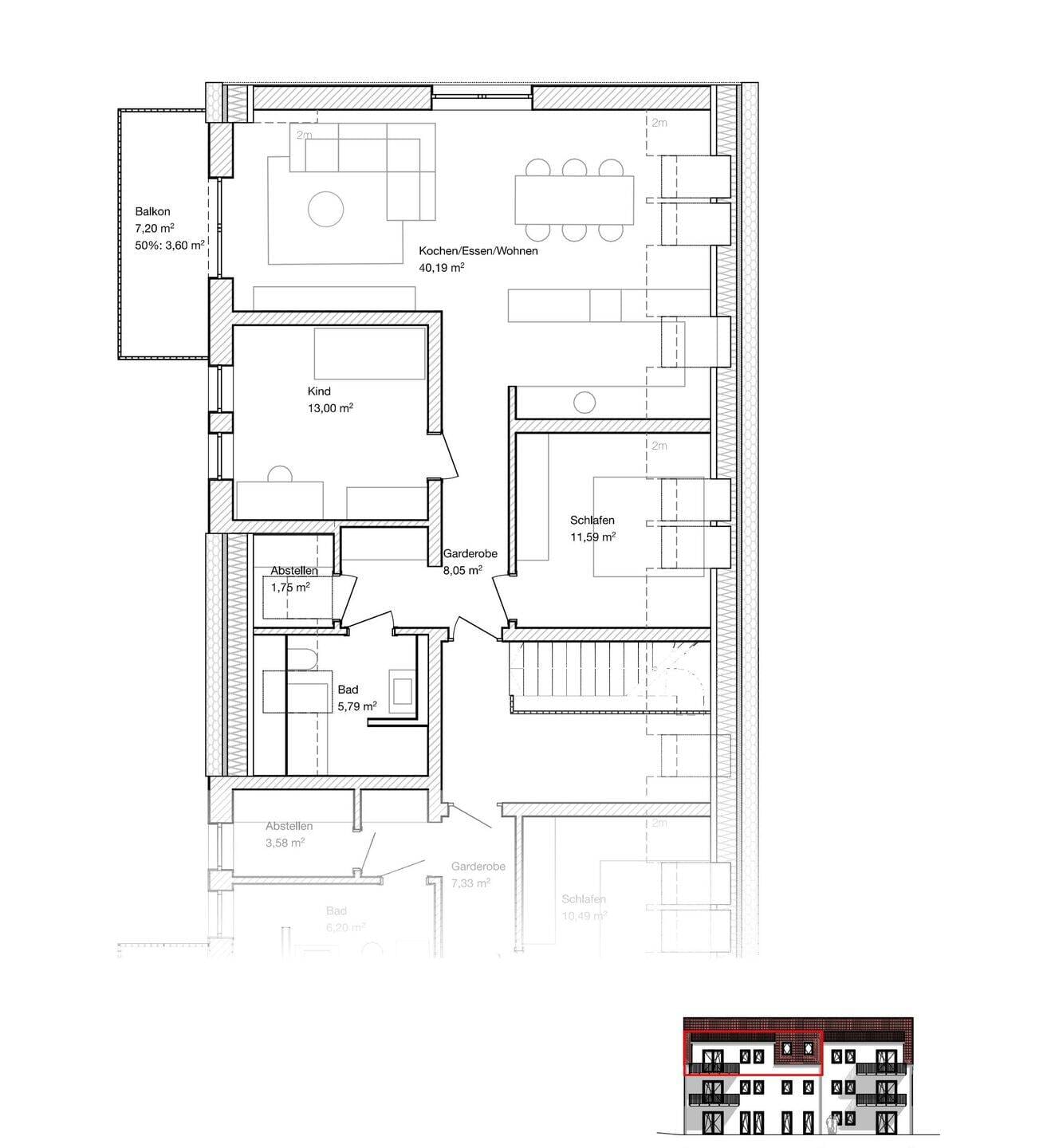 Immobilie in Parsberg - Neubau Dachgeschosswohnung mit Westbalkon - Bild 1