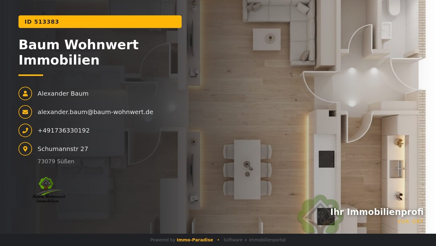 Immobilie in Göggingen - Barrierefrei & Zukunftssicher: Großzügige 4-Zimmer-EG-Wohnung mit KfW-Förderung nahe Schwäbisch Gmünd - Bild 0