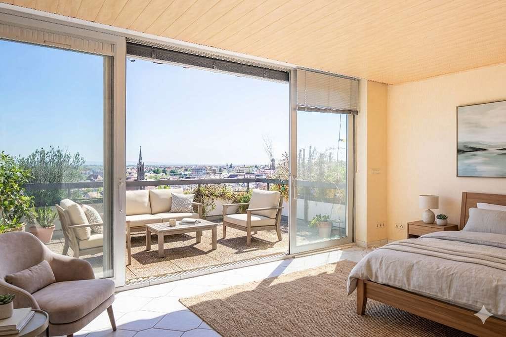 Immobilie in Bad Dürkheim - Terrassenwohnung in Bestlage: Atemberaubender Panoramablick über Bad Dürkheim! - Bild 2