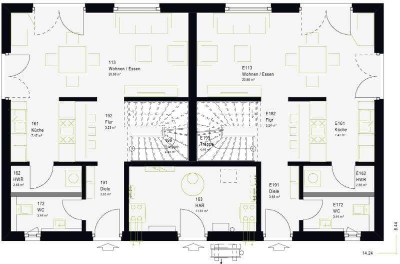 Immobilie in Raunheim - Modernes Zweifamilienhaus - Grundstück im Kaufpreis enthalten - Bild 2